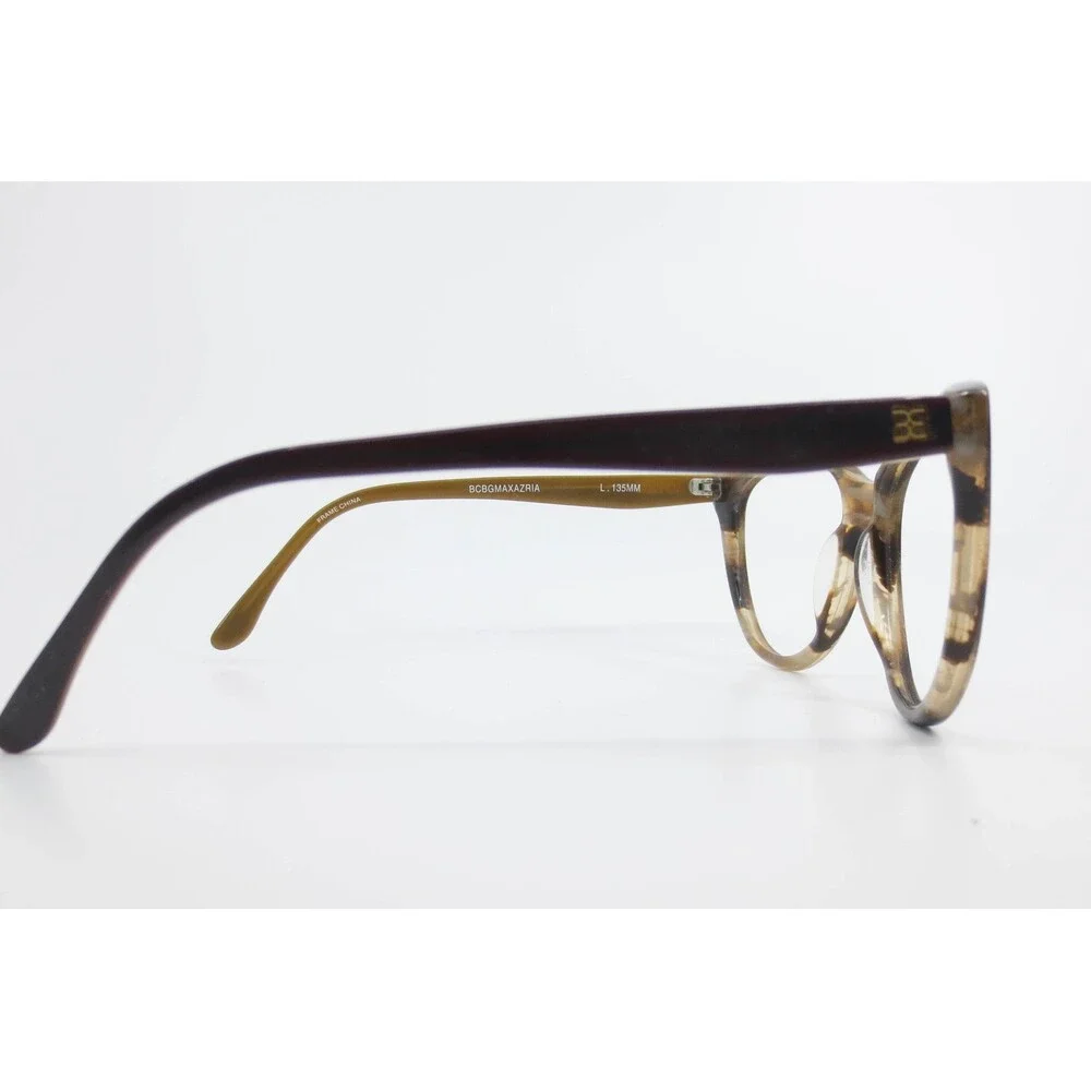 BCBGMAXAZRIA Rouse Eyeglasses Brown Horn Cat Eye Frames 54-17-135 39717